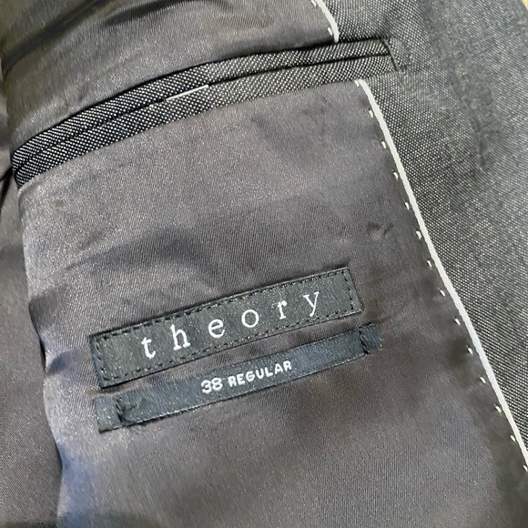 Theory Men’s Xylo 100% Wool Blazer Grey Size 38R Sport Coat Single Breasted - Picture 9 of 14